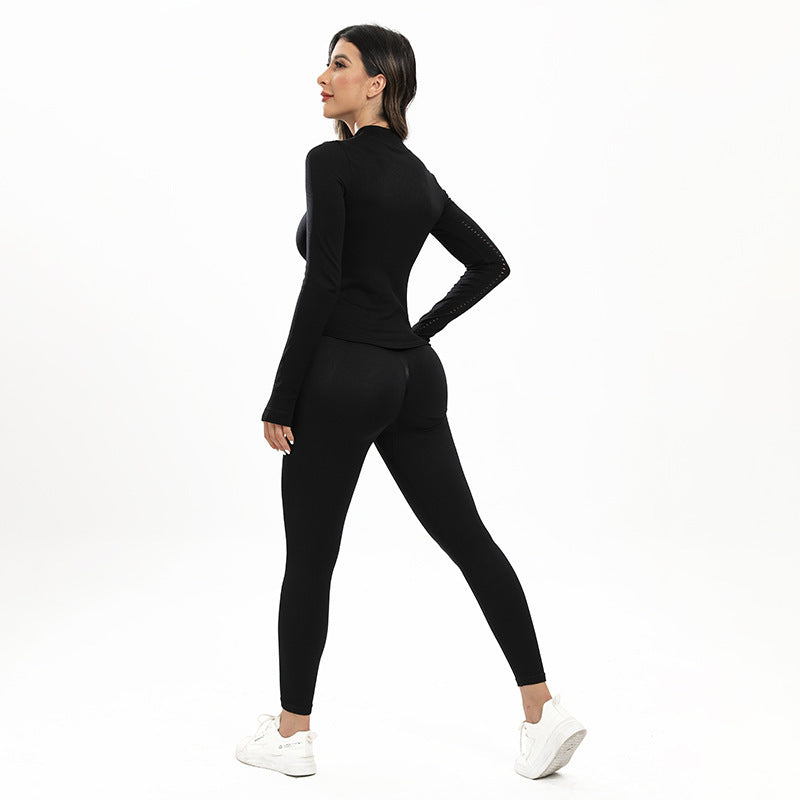 zip-up athletic bodysuit