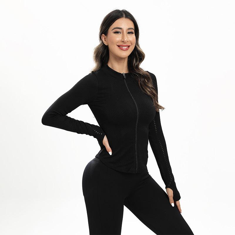 zip-up athletic bodysuit